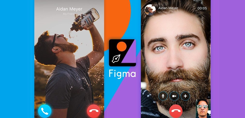Skype Call Figma Mobile Concept