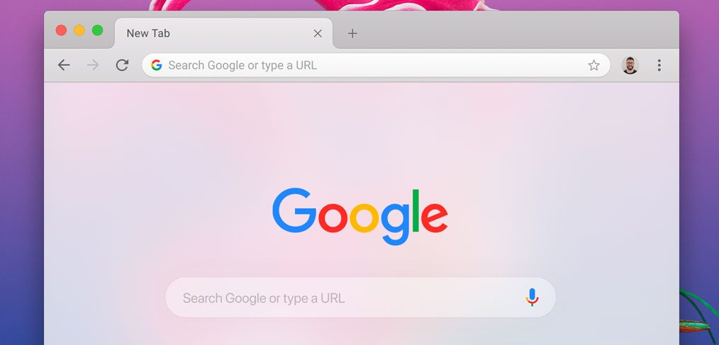 Chrome mockup for MacOS