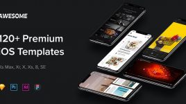 Awesome – iOS mobile UI kit (Premium)