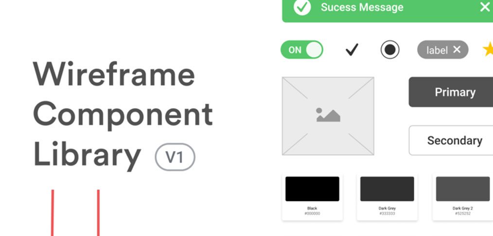Wireframe component library