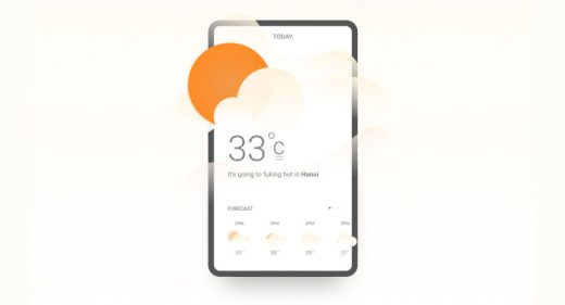 Figma Weather forecast concept