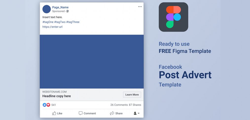 Facebook ad free Figma template