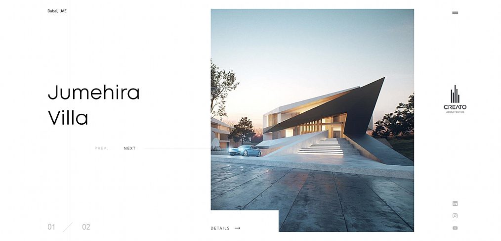 Architects homepage Figma template