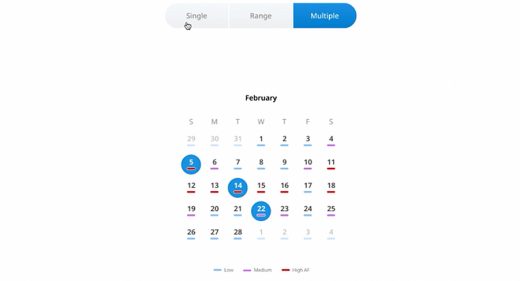 Figma calendar component