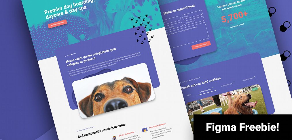 Dog daycare Figma website template