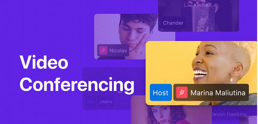 Video conferencing Figma app template