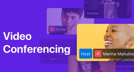 Video conferencing Figma app template