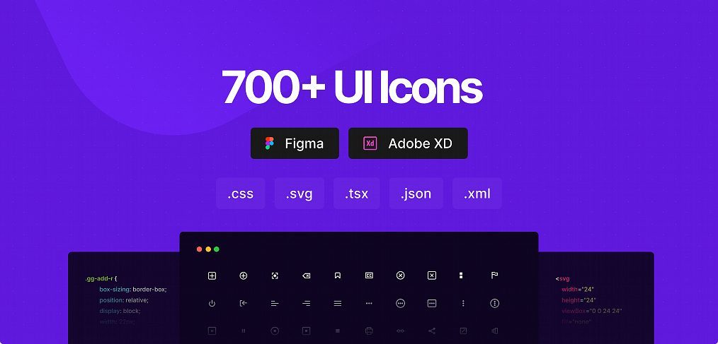 Css.gg 700 free Figma icons