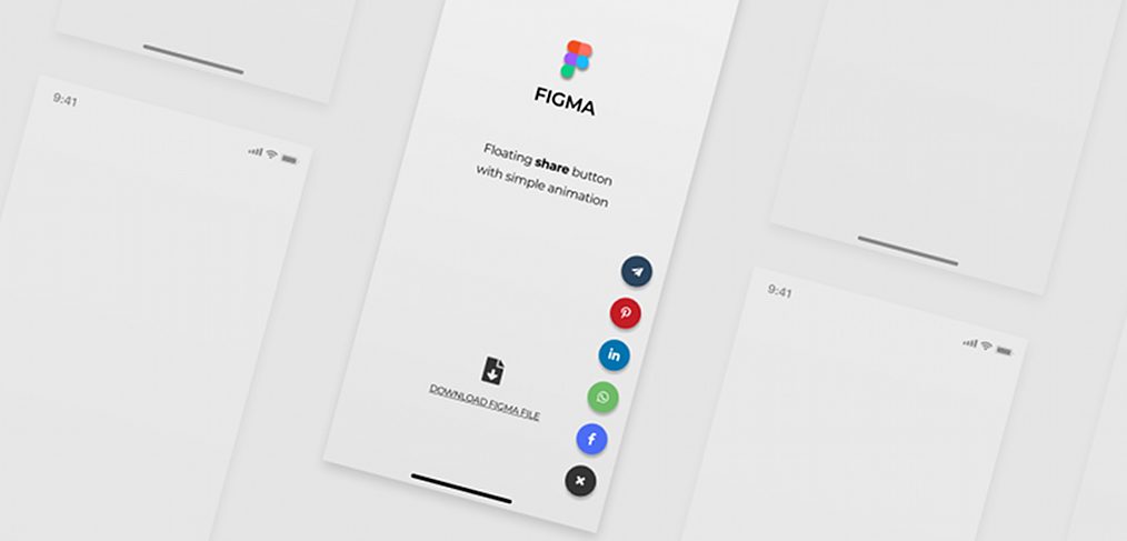 Floating Figma share button