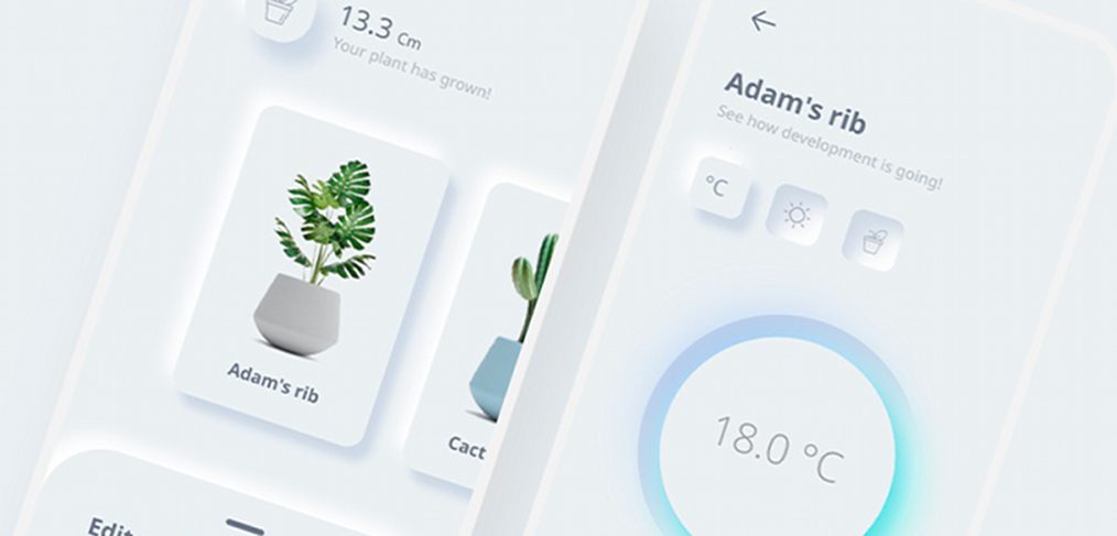 Plant control app Figma concept