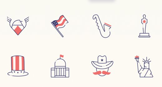 USA Figma free icon set