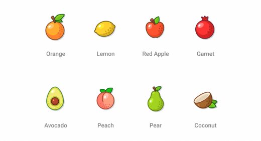 Free Figma fruit icons