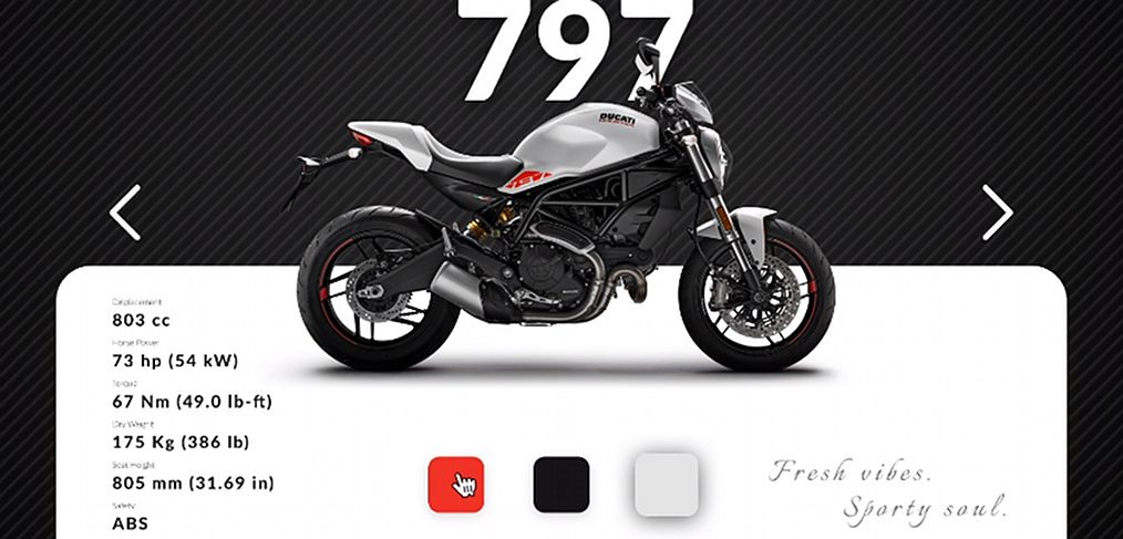 Ducati bike store Figma design