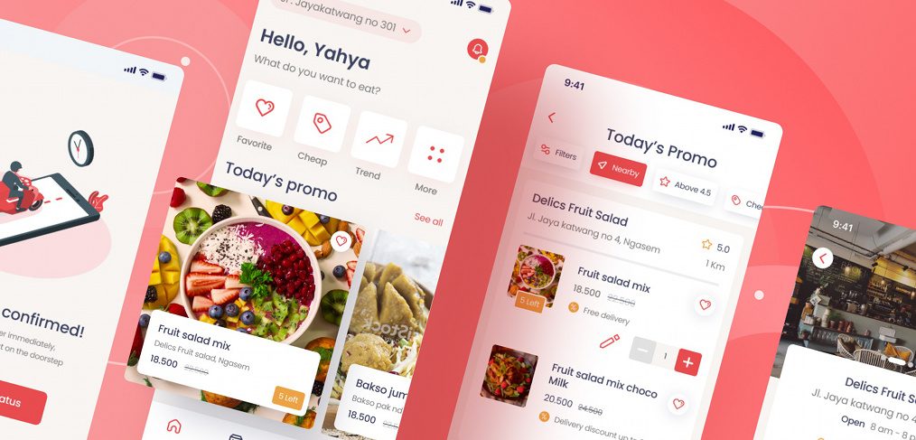Figma food ordering app template