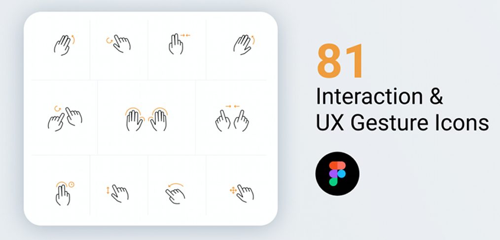 Interaction and Gesture Figma Icons