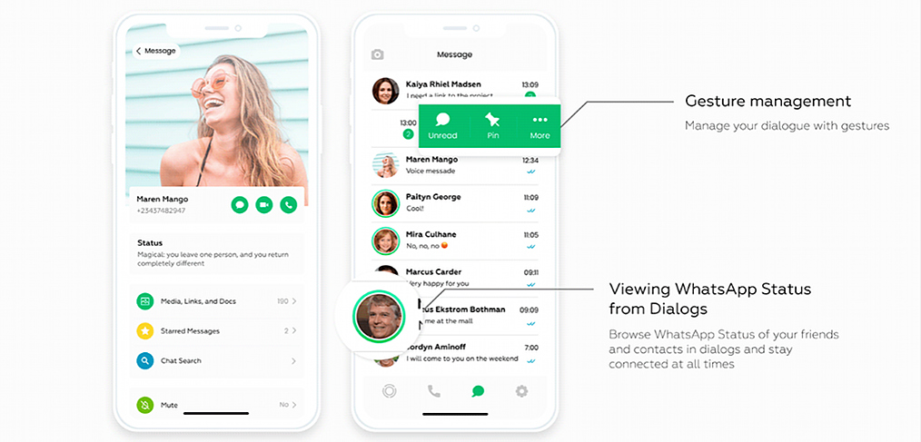 Whatsapp redesigned with Figma - UX Crush