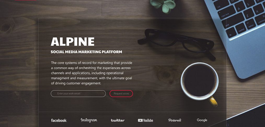 Alpine Figma website concept