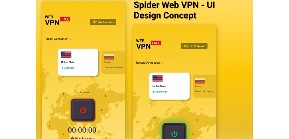 Spider web VPN mobile concept
