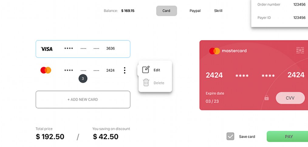 Figma payment page template