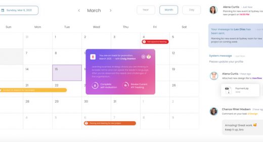 Figma calendar event template