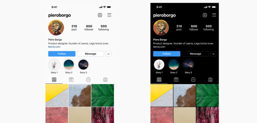 Figma Instagram UI 2021 - iOS