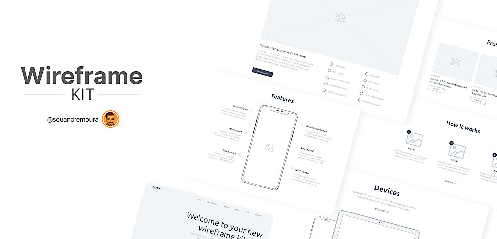 Free Wireframe kit for Figma