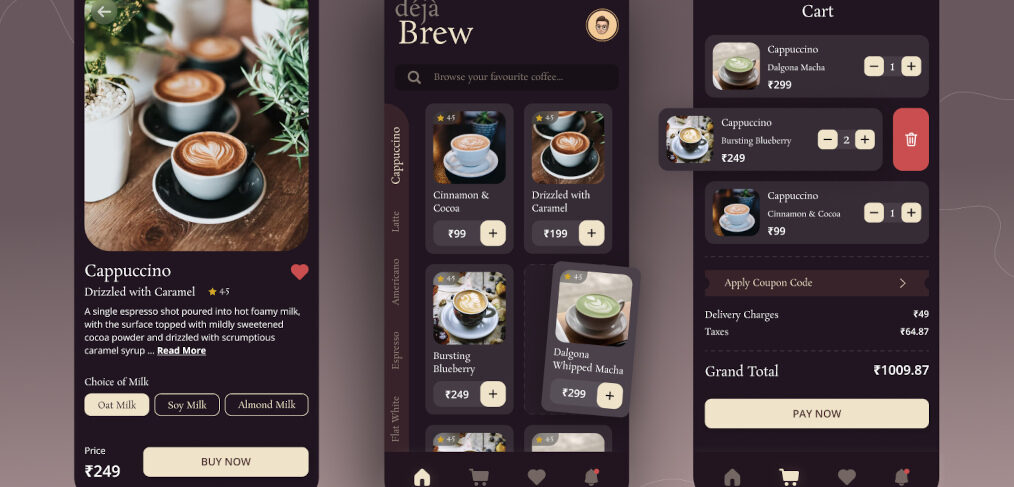 Coffee Figma app template